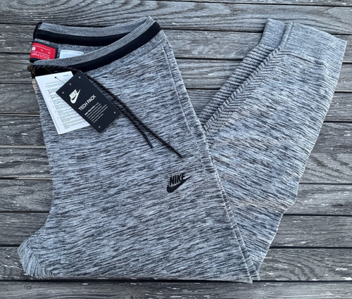 Nike Sportswear Tech Knit Fleece Joggers Carbon Heather and Black New XL $190 - Picture 17 of 24