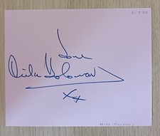 Mike Holoway - Flintlock, The Tomorrow People Personally Signed Page AFTAL COA
