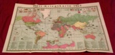 Karta wojny światowej 1914 - replika