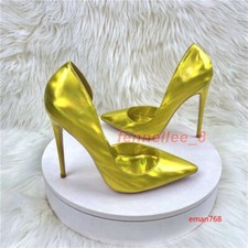 Women High Stilettos Heels Pumps Pointed Toe Slip on Shoes Formal Party Shoes Sz