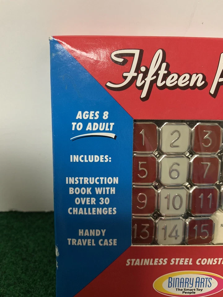 Fifteen Puzzle-Stainless Steel Construction Travel Game-New(2000) - Image 2 of 4
