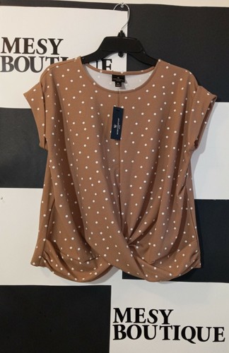 Worthington Blouse Womens Plus Size 0X Ivory Pull Over Top Top Shirt