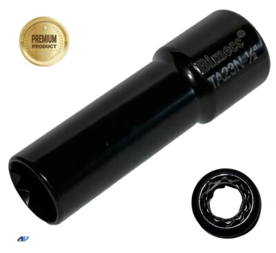 10 Spline Socket Key Tool 1/2  Drive Impact Socket Bimecc TA23N-1/2  Large Size