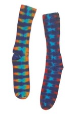 Mens Womens Tie Dye Rainbow Striped Socks Hippie gypsy tye dye grateful dead art