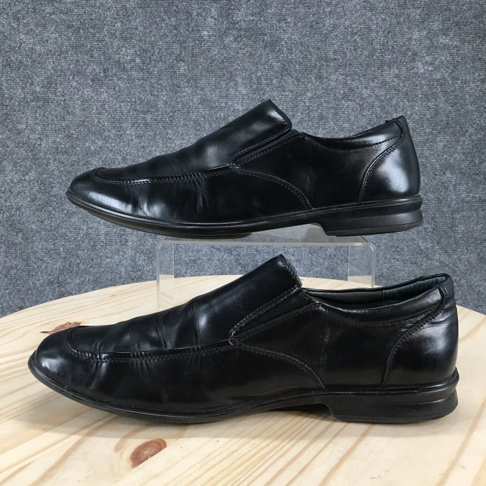 Zapatos Hush Puppies para Hombres 11 Mocasines Negros Sin Cordones Informales Cómodos Parte Superior Baja Planos Foto 2 de 4