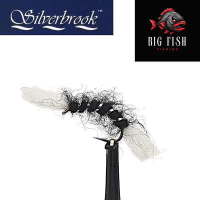 12 x Silverbrook Black Shipmans Buzzer Forellenfliege - Fliegenfischen - Größe 10/12