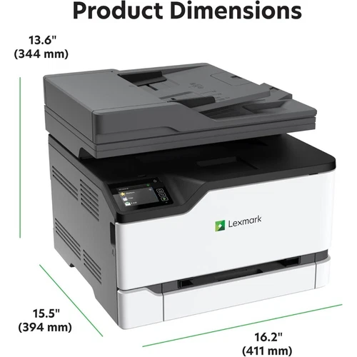 Lexmark CX431adw: Wireless Color Laser All-in-One Printer for Office | Duplex - Picture 7 of 8