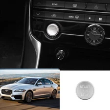 For Jaguar XF 2016-2020 Silver Alloy Start Button Ignition Switch Ring Trim 1PCS