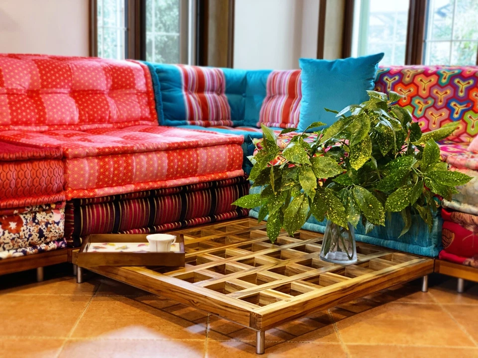 Teak Wood Base for Mah Jong Modular Daybed Sofa Couch Custom Outdoor Indoor - Image 4 of 4