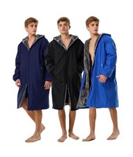 Adoretex Unisex Adult  Youth Faux Fur Lining Swim Parka Navy X-Small