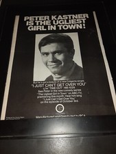 Peter Kastner I Just Can't Get Over You Rare Original Promo Poster Ad Framed