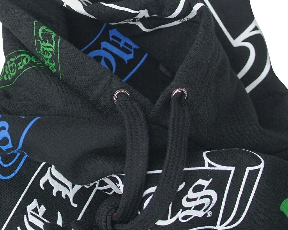 FELPA CON CAPPUCCIO CHROME HEARTS NUOVA MULTI LOGO