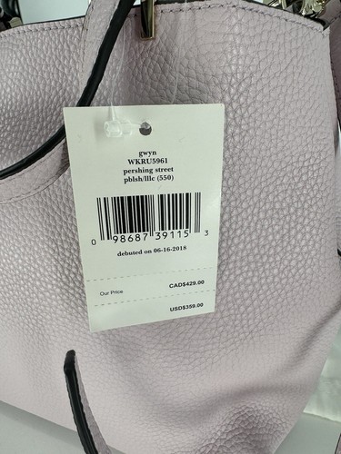 NWT Kate Spade Pershing Street Gwyn Lilac Crossbody Tote Bag & Braylon Wallet - Picture 7 of 14