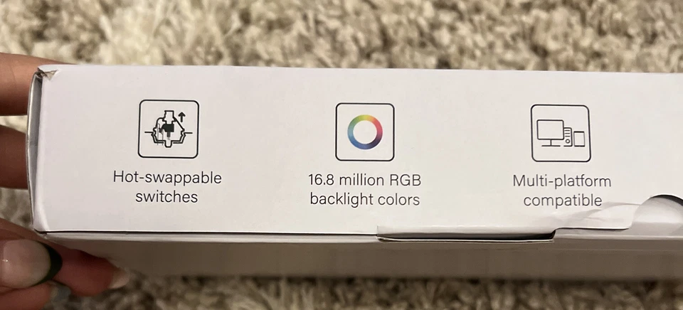 GK61Keys USB Brown Gateron Switch RGB Backlit Mechanical OPTICAL Gaming Keyboard - Image 3 of 4