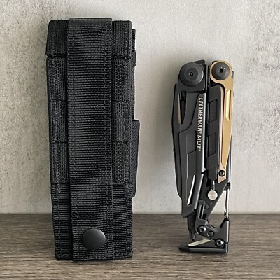 Leatherman MUT EOD Black multi tool with Brown/Tan Inserts. Discontinued Variant