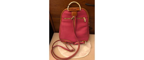 BOLSO DE MANO VALENTINA ITALIA CUERO GENUINO TULIPÁN AZUL DORADO $165 NUEVO - Imagen 37 de 40