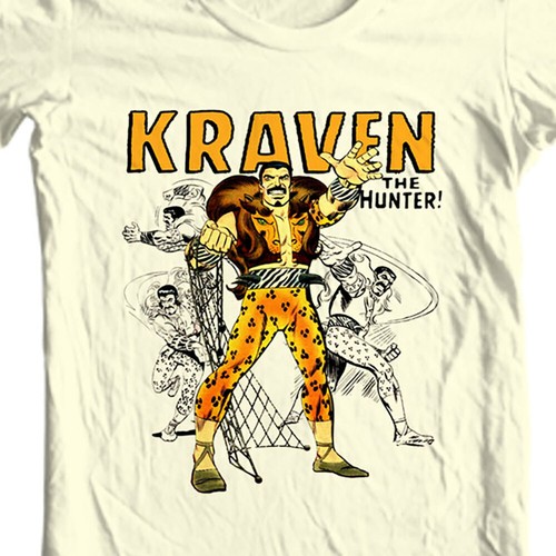 Kraven Hunter graphic tee retro comic 