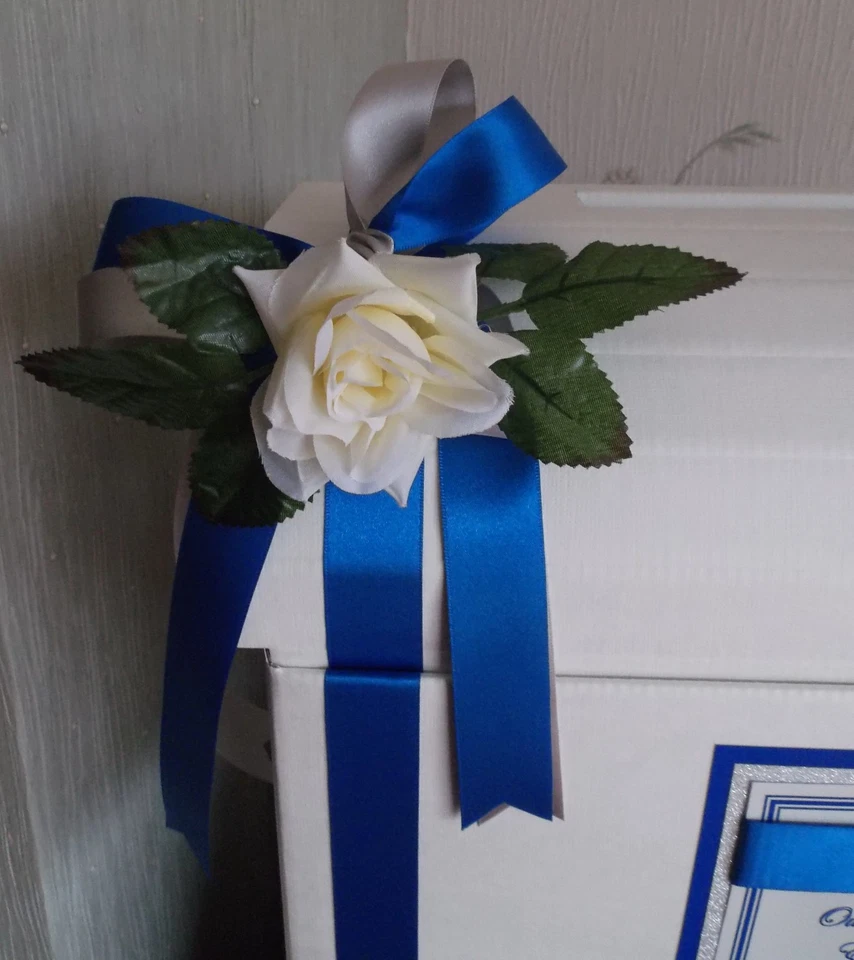 Personalised Post Chest Card Box Glitter Card Wedding Engagement Birthdays PB15 - Image 4 of 4