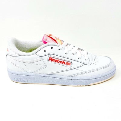 Reebok Club C 85 White Orange Flare 