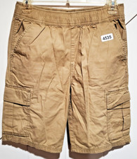 The Children's Place Shorts Boys' 14 Cargo Pockets Adjustable Waist Tan Khaki
