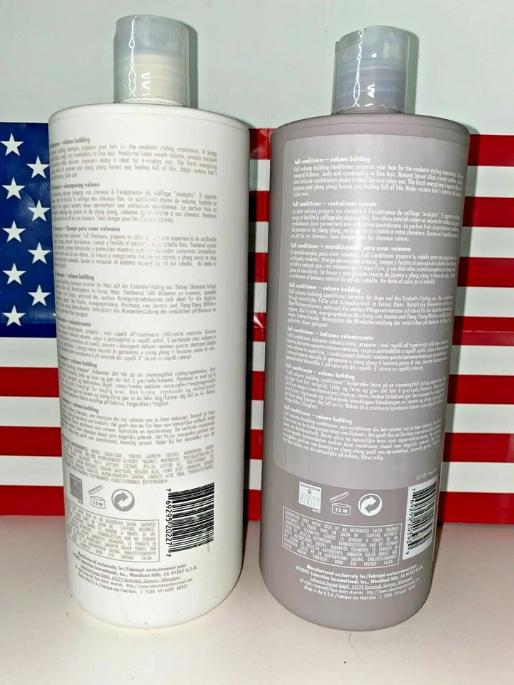 SEBASTIAN , EVOKATIV FULL SHAMPOO & CONDITIONER LITER DUO SET - Image 2 of 4