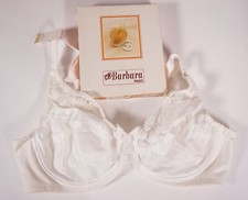 True Vintage Barbara Paris Sexy Femmes Bh Lingerie Dessous Blanc Taille 75 Avec
