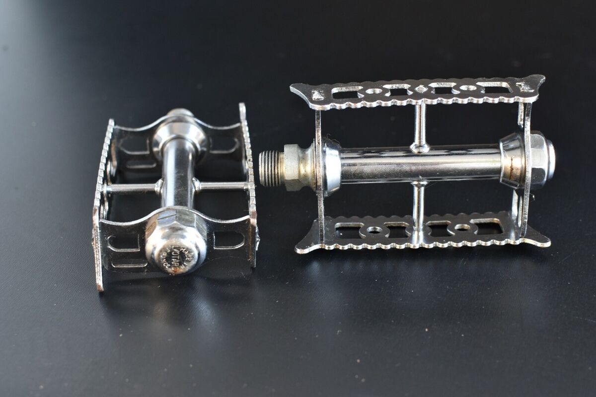 Vintage Lyotard Quill Pedals, Rat Trap Course #36, Road Vintage Lyotard Quill Pedals, Rat Trap Course #36, Road