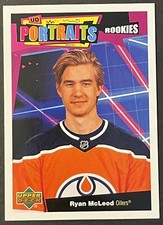 Ryan McLeod 2020-21 Upper Deck Series 2 UD Portraits Rookies #P-70 (Oilers)