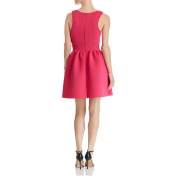 strapless open back dress Sammie Hot Pink Satin Mini Dress - US 2 main image 1