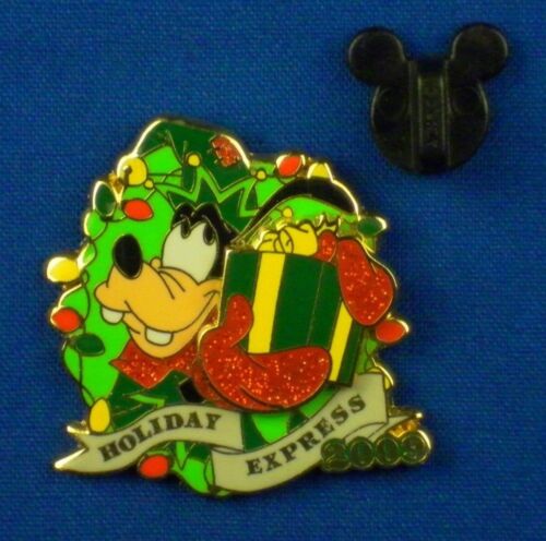 Goofy Present Season's Greetings Holiday Express Promo Pin # 74296  - Picture 1 of 4