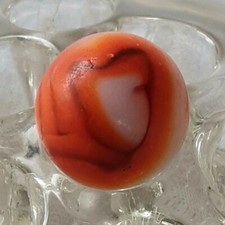 5/8" CAC 3 Color Swirl Marble W/ Electric Colors In Beautiful Mint Condition.