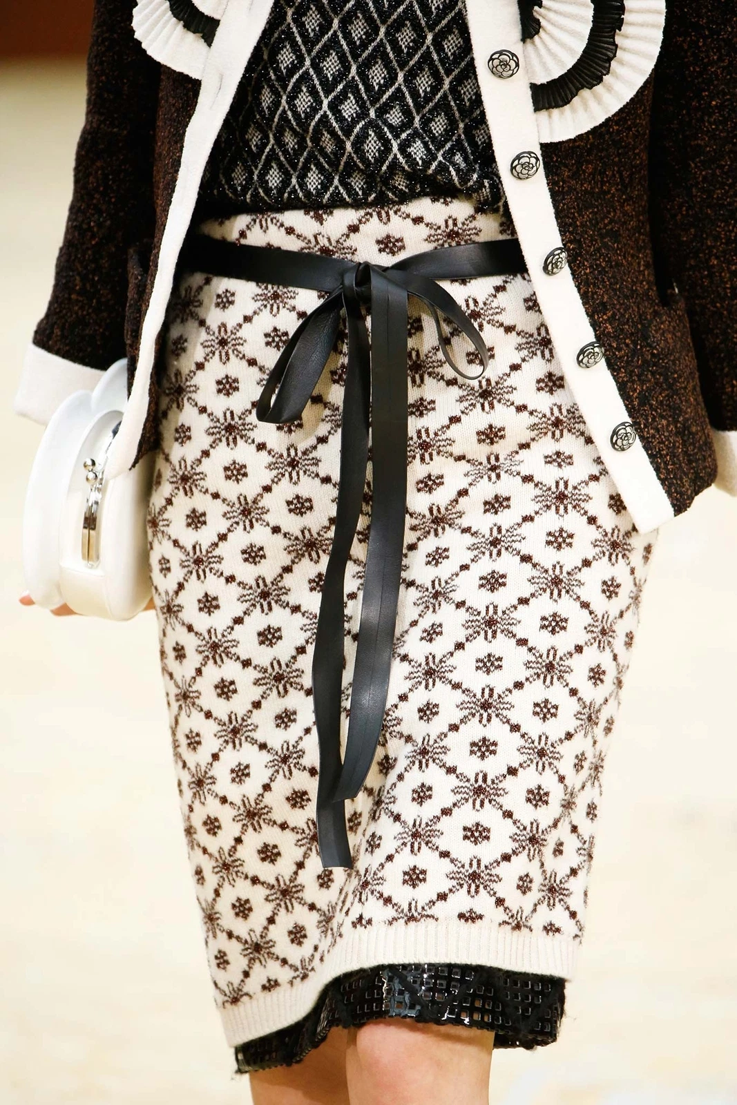 GIACCA BLAZER CHANEL 15K 2015 MOST WANTED RUNWAY RUFFLE ABBELLITA CC FR 38