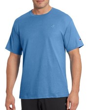 99 Champion Men'S Blue Classic Jersey T-Shirt Short-Sleeve Crew-Neck Size M