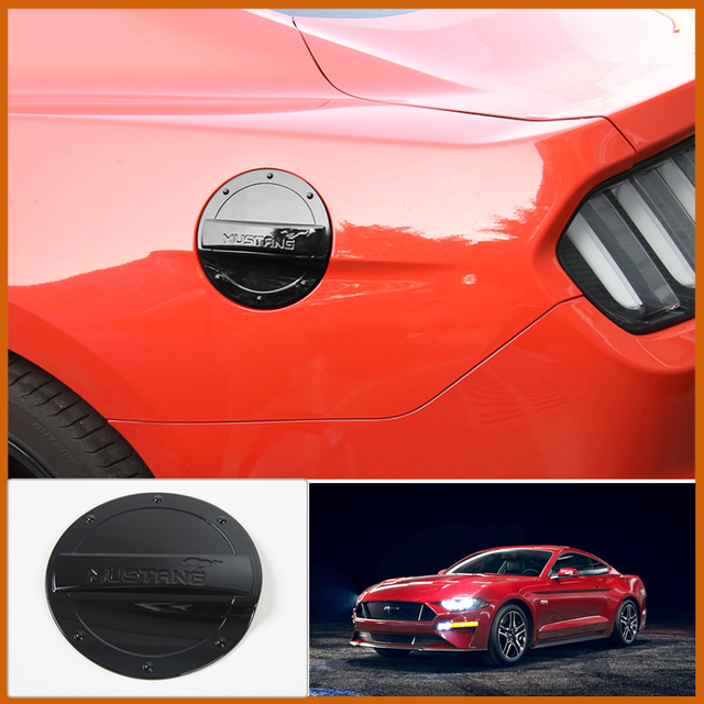 For Ford Mustang 20152020 Black ABS Car Fuel Tank Oil Gas Cap Trim