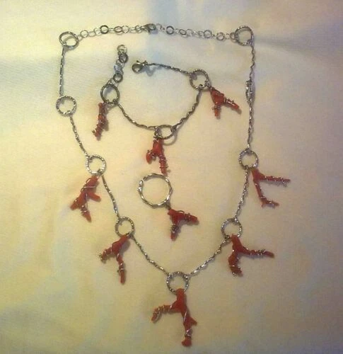 Parure di lusso in argento 925 parti su 1000