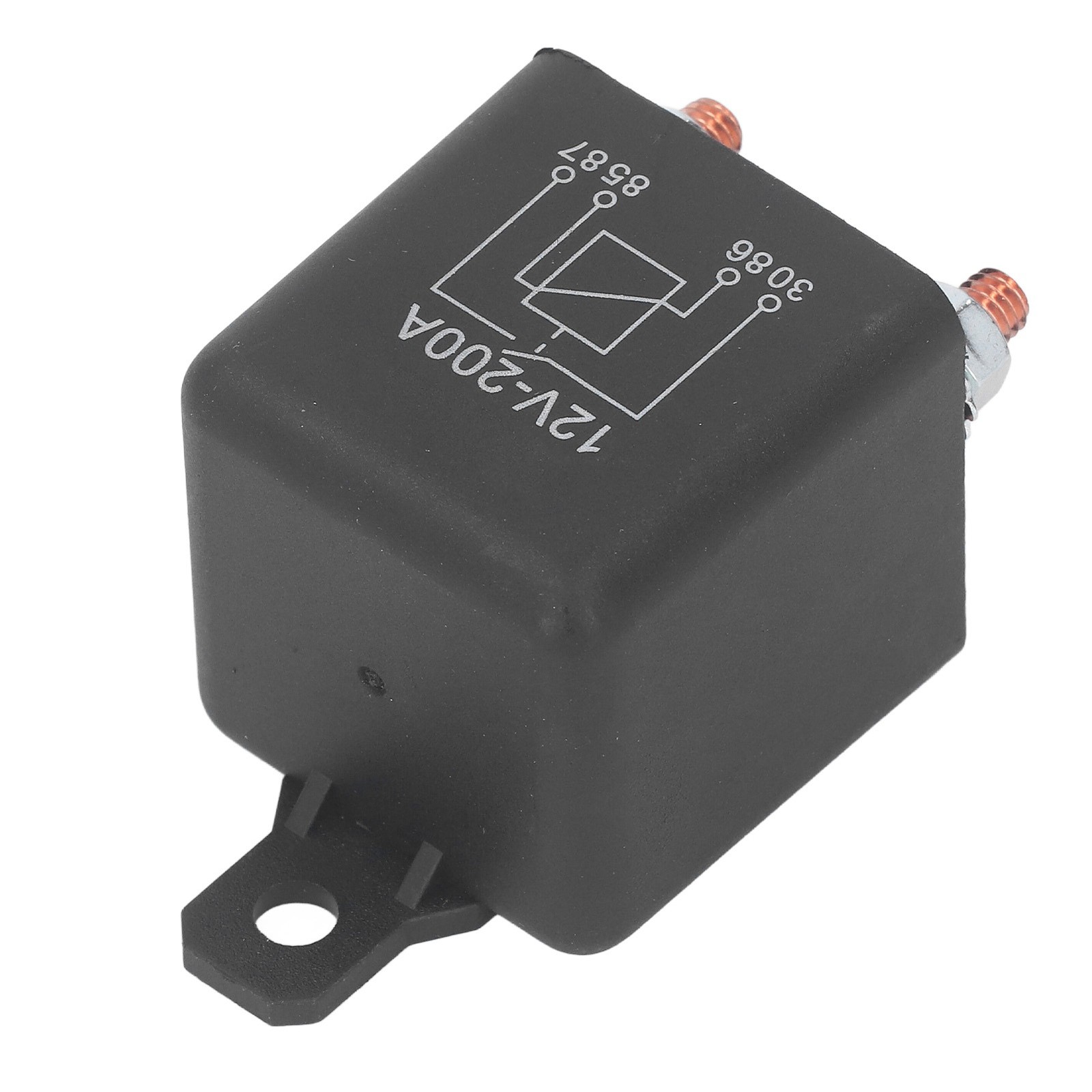 Starter Solenoid DC 12V 200A Car Start Relay Waterproof Brass Coil With