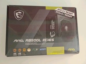 MSI MAG A850GL PCIE5, Fully Modular Gaming 850W Power Supply - Sealed