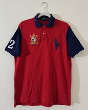Polo Ralph Lauren Big Pony Polo Shirt Mens Medium Crest 2 Red