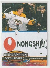 2025-26 UD Canvas Ozzy Wiesblatt Young Guns RC #c104 Nashville Predators mint
