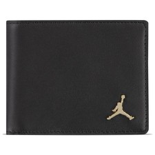  MA0819 023 NIB Air Jordan Jumpman Bifold Wallet black leather Mens