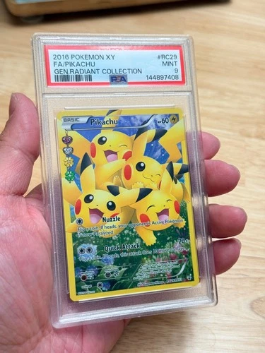 PSA 9 POKEMON XY PIKACHU GENERATIONS RADIANT COLL 2016 #RC29 ENGLISH FULL ART