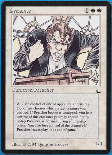 Preacher The Dark NM (Rare Reserved List MTG Magic Card) (506712) ABUGames - Picture 1 of 2