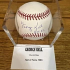 George Kell HOF Signed OMLB Baseball Autographed TRISTAR COA Tiger