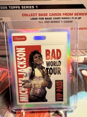 2025 Michael Jackson Bad World Tour Keepsake Black VIP Pass #106