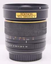 Rokinon 85mm F1.4 Aspherical IF Manual Focus Lens - Tested