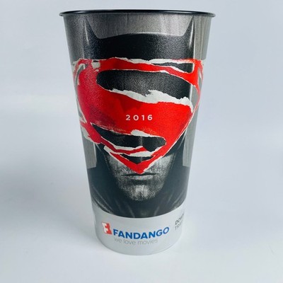 Batman v Superman Dawn of Justice Movie Promo Cup 48oz Plastic Tumbler 2016 7.5''