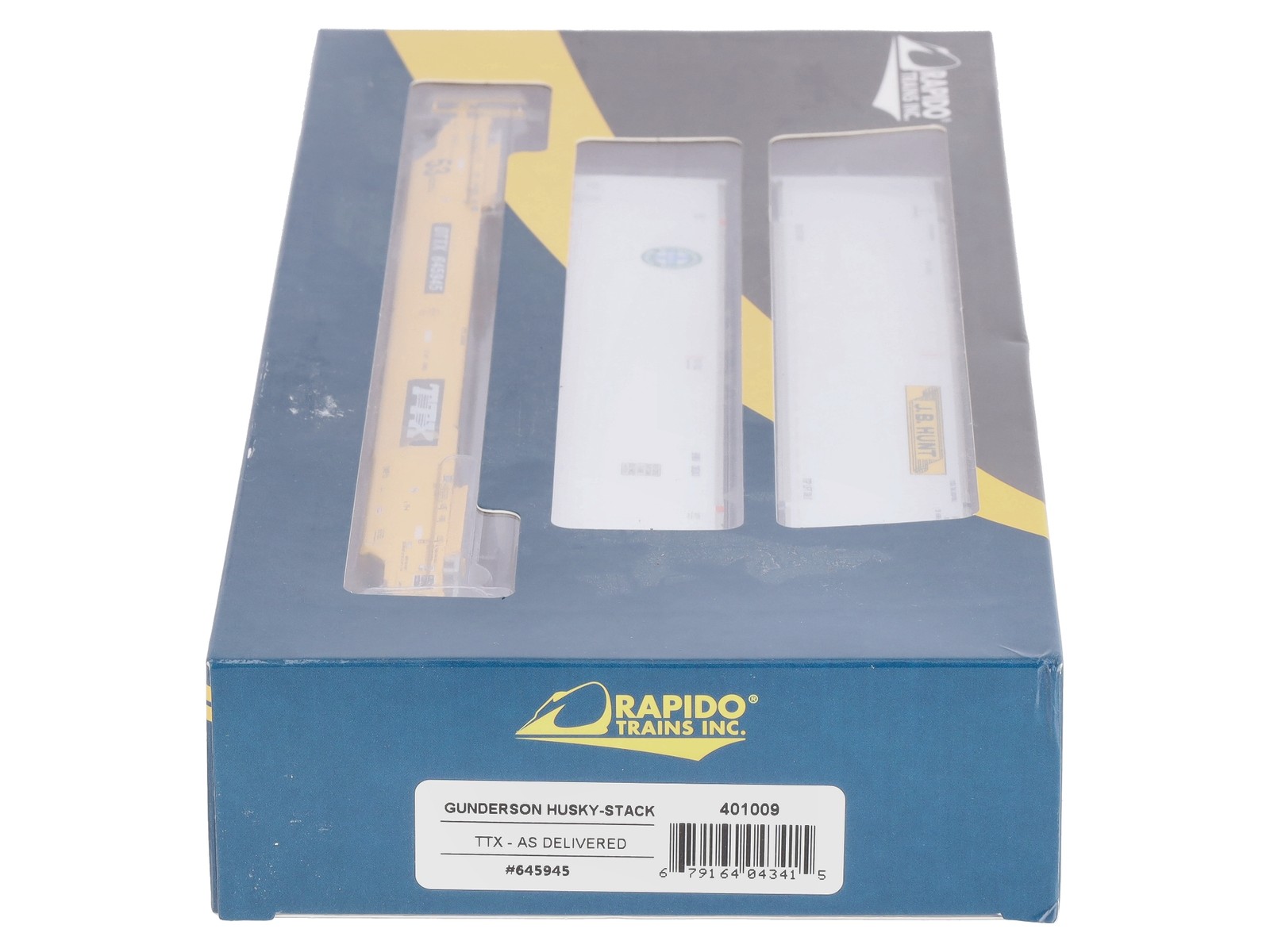 Rapido Trains 401009 HO Scalew Gunderson 53' TTX Husky Stack Car #645945 LN/Box