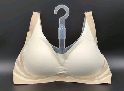 Free bra High Support Seamless Women's Push Up Bra US Size 3XL Beige