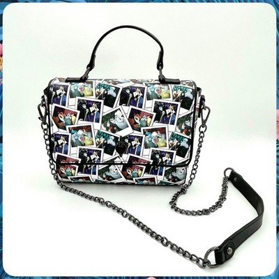 Loungefly DISNEY VILLAINS CLUB POLAROID PICS Convertible Crossbody Purse Handbag
