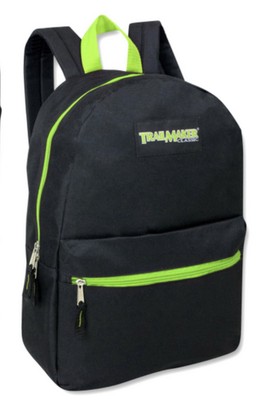 Trail maker Classic 17 Inch Backpack with Adjustable Padded Shoulder Straps